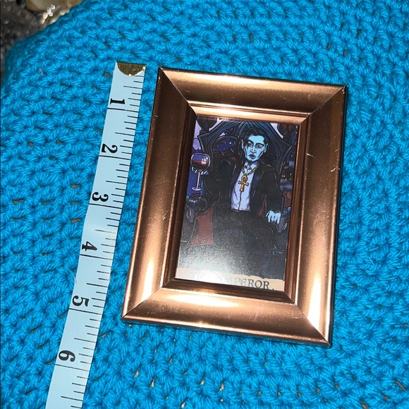 Rose Gold Framed the Emperor Tarot Card Art - Picture 2 of 4